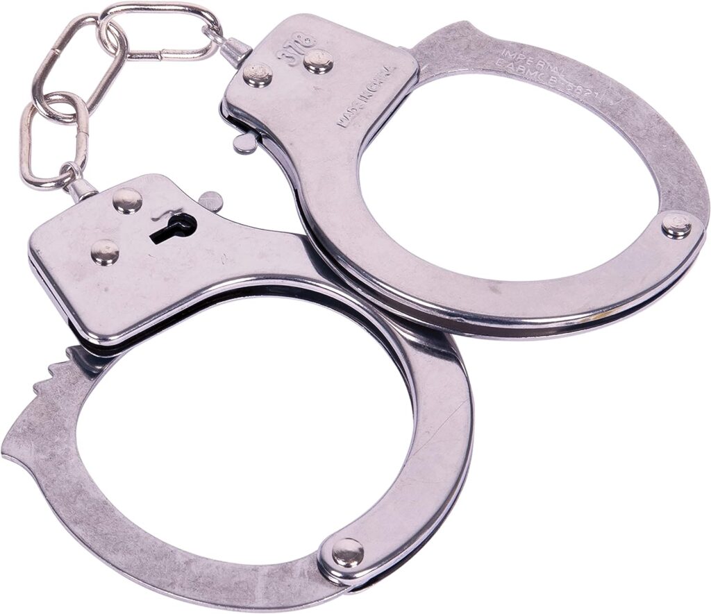 Kangaroo Toy Handcuffs for Kids â Police Role Play Kids Handcuffs with Keys â Fake Pretend Play Mini Metal Handcuff Props â Halloween Costumes Hand Cuffs for Toddlers â Sheriff Police Costume for kids