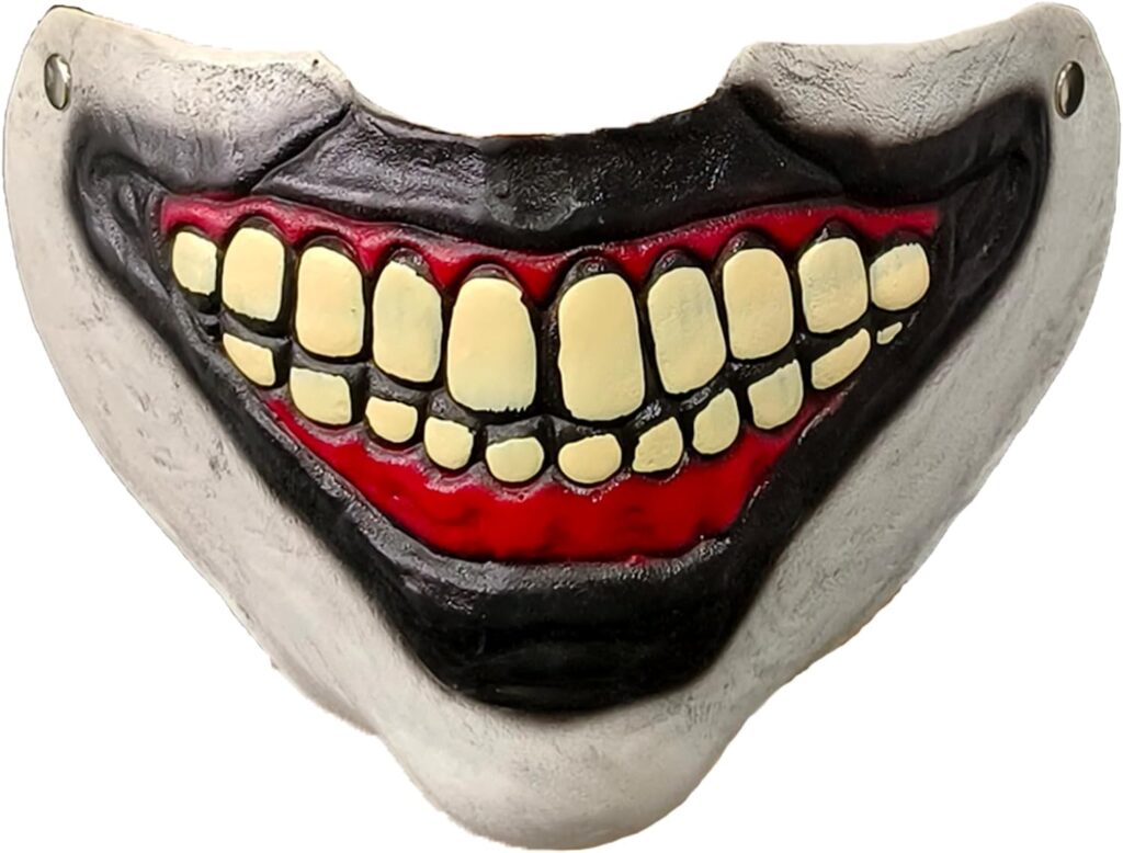 HYRAM American Twisty The Clown Latex Mask Horror Story Freak Show Scary Half-face Smile Mask Halloween Cosplay Costume Props